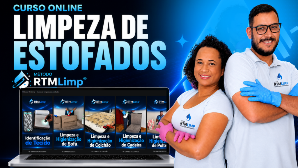 Curso Online de Limpeza de Estofados | Conheça o Método RTMLimp
